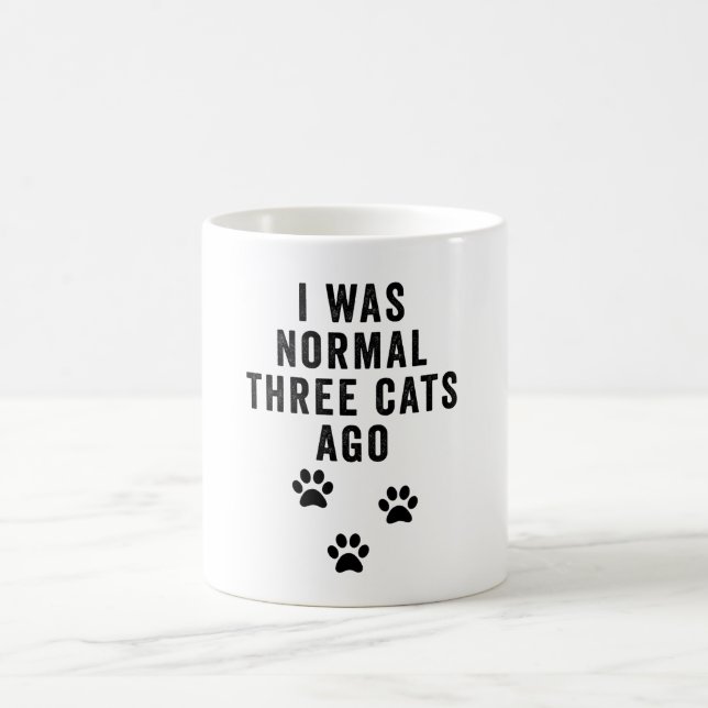 Mug J'Étais Normal Il Y A Trois Chats (Centre)