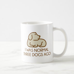 Mug J'étais normal il y a trois chiens