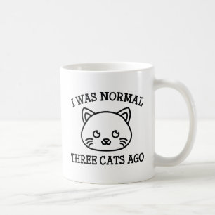 Mug J'étais normale il y a trois chats