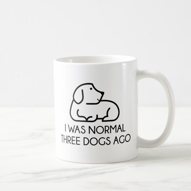 Mug J'étais normale il y a trois chiens (Droite)