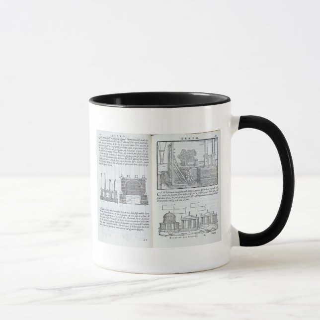 Mug Jetant des fondements, de "Della Architettura", (Droite)