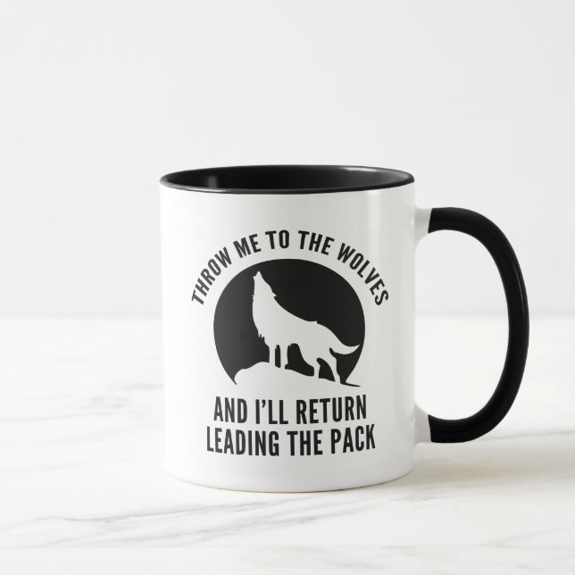 Mug Jetez-Moi Aux Loups (Droite)
