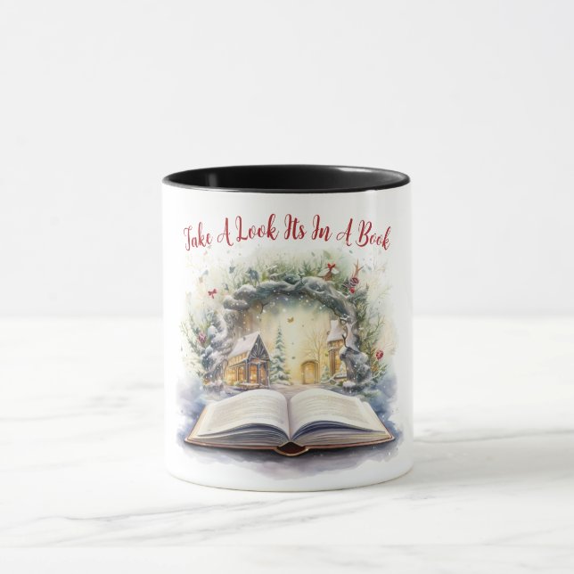 Mug Jetez un coup d'œil, c'est dans un livre (Centre)