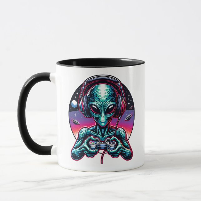 Mug Jeu Alien Extraterrestrial en cours (Gauche)