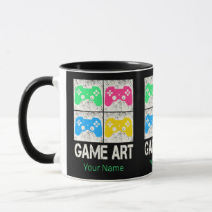 Mug Jeu Art Vintage Gamepad Retro Contrôleur Gamepad