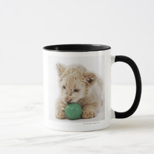 Mug Jeu blanc de petit animal de lion (krugeri de Lion