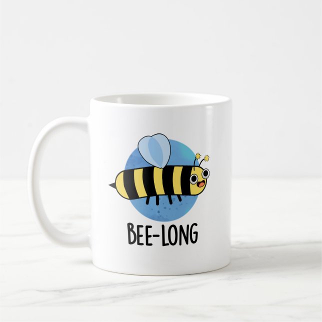 Mug Jeu d'abeilles long et drôle d'insectes long (Gauche)