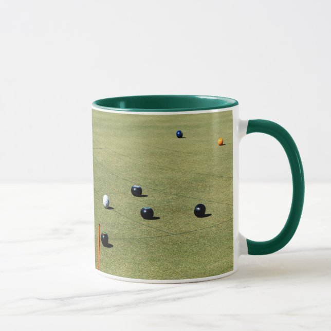 Mug Jeu d'action de pelouse Bowls, (Droite)