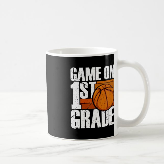 Mug Jeu De Basket De 1Ere Année Retour À L'École Premi (Droite)