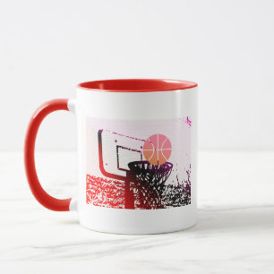 Mug Jeu de car de filet de basket-ball de boule de