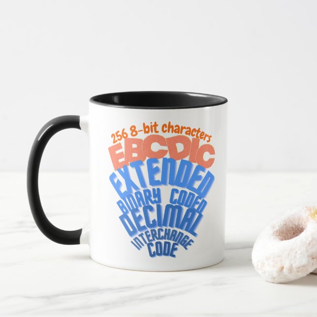 Mug Jeu de caractères codés EBCDIC sur mainframe (Avec donut)