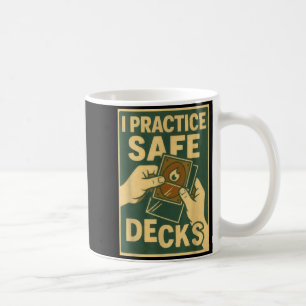 Mug Jeu de cartes à collectionner Funny Safe Decks Pun