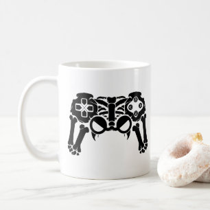 Mug Jeu de contrôleur de squelette Éffrayant Halloween