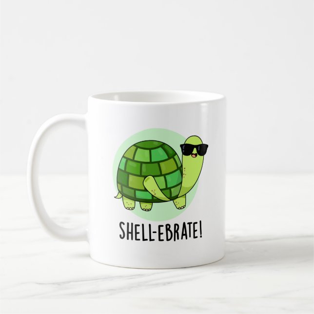 Mug Jeu de coquille amusant Tortoise Animal Pun (Gauche)
