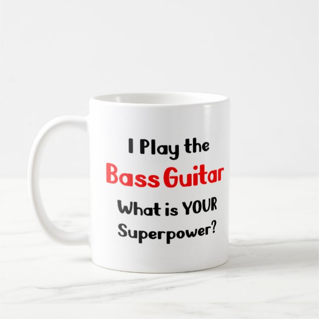 Mug jeu de guitare basse (Gauche)