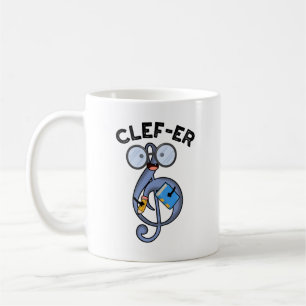 Mug Jeu de mots drôle Clef-er sur la musique 
