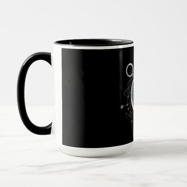 Mug Jeu de mots drôle sur la chimie scientifique (Gauche)