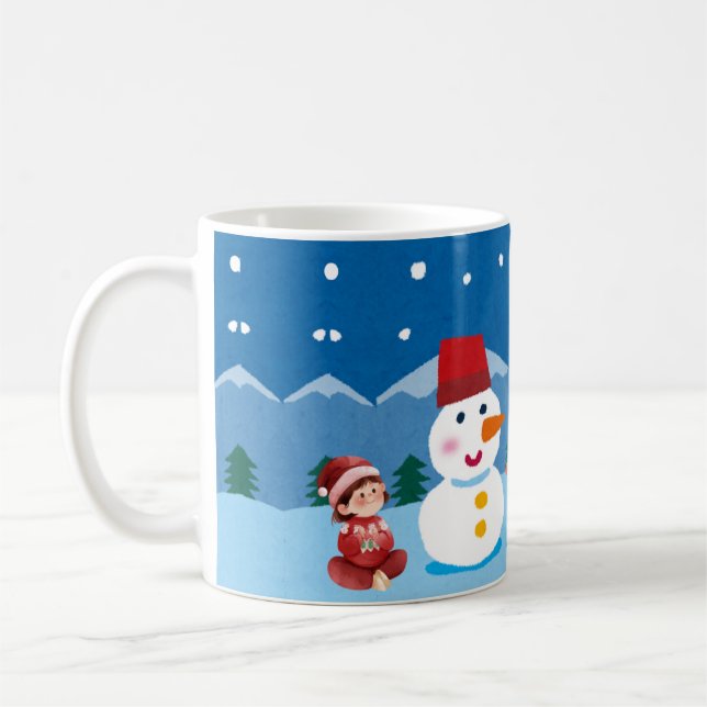 Mug Jeu de neige au clair de lune (Gauche)
