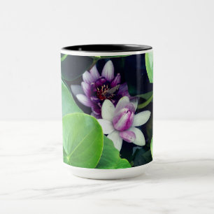 Mug Jeu de photos florales Nénuphars roses