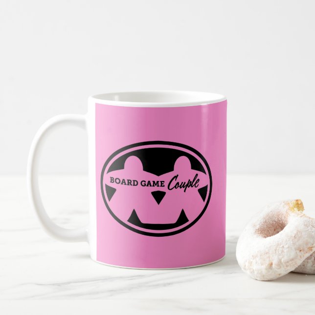 Mug Jeu de plateau Couple Black Frame Musique (Avec donut)