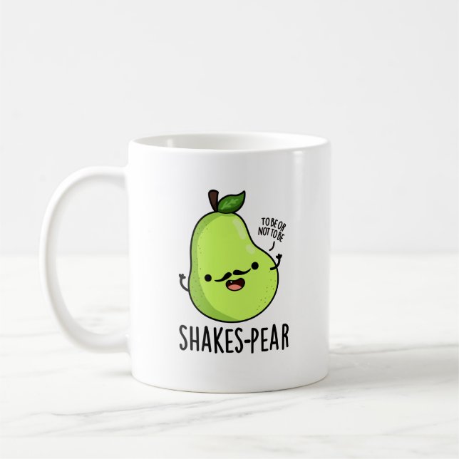 Mug Jeu de poire de tremblement Funny Pear Fruit Pun (Gauche)