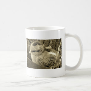 Mug Jeu de poussins dans le jardin à Sepia Photographi