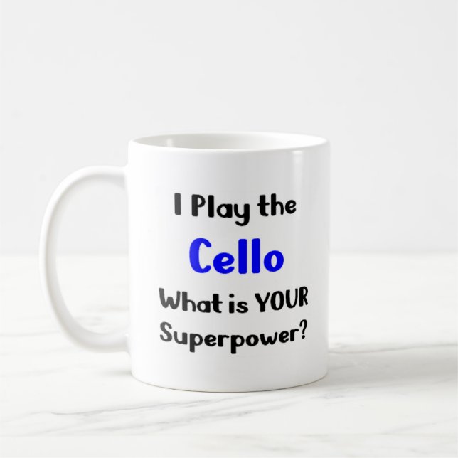 Mug jeu de violoncelle (Gauche)