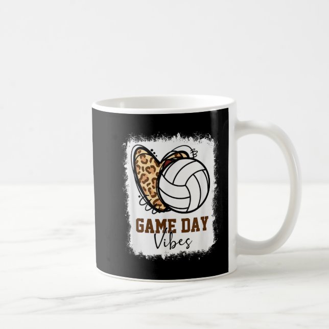 Mug Jeu de volleyball Bleu Vibes Volleyball Maman (Droite)