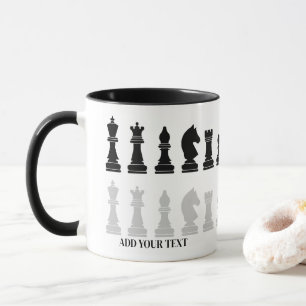 Mug Jeu d'échecs moderne personnalisé