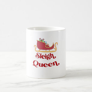 Mug Jeu d'Humour de Noël de la Reine-Sleigh
