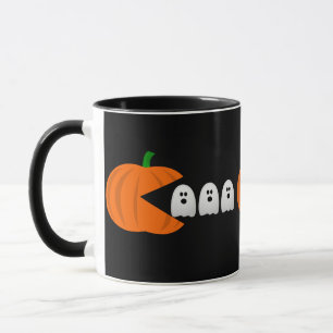 Mug jeu drôle halloween fantômes citrouilles rétro