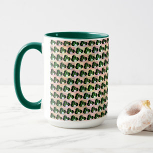 Mug Jeu géométrique : Coques de pelouse vérifiées en b