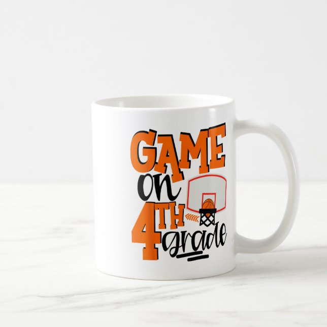 Mug Jeu sur 4e année Fun Sketll École T Chemise (Droite)