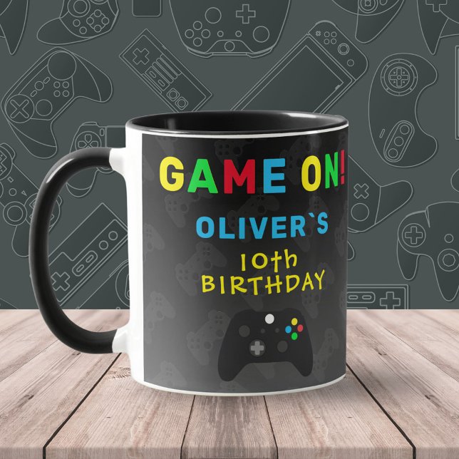 Mug Jeu Sur Contrôleur Vidéo Jeu Anniversaire (Créateur téléchargé)