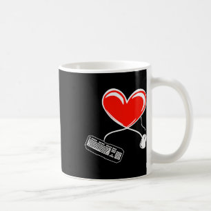 Mug Jeu Vidéo Clavier Et Souris De Gamer Coeur Jeu L