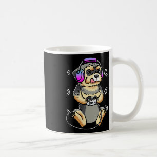 Mug Jeu vidéo de chien Morkie Console de jeu Joueur 