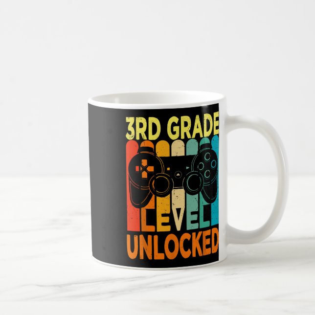 Mug Jeu vidéo déverrouillé de 3e année à l'école (Droite)