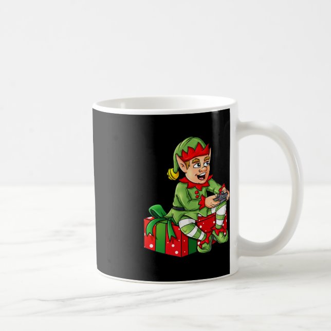 Mug Jeu Vidéo Elf de Noël Contrôleur Garçons Enfants X (Droite)