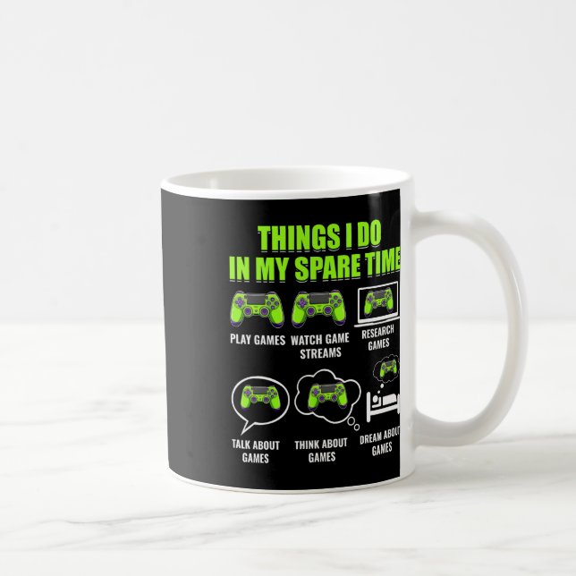 Mug Jeu Vidéo Joueur Drôle Que Je Fais Dans Mon S (Droite)