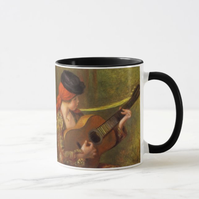 Mug Jeune Espagnole avec guitare par Pierre Renoir (Droite)