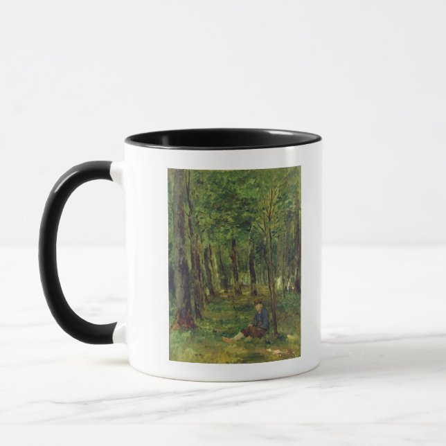 Mug Jeune exploitant agricole s'asseyant dans la (Gauche)