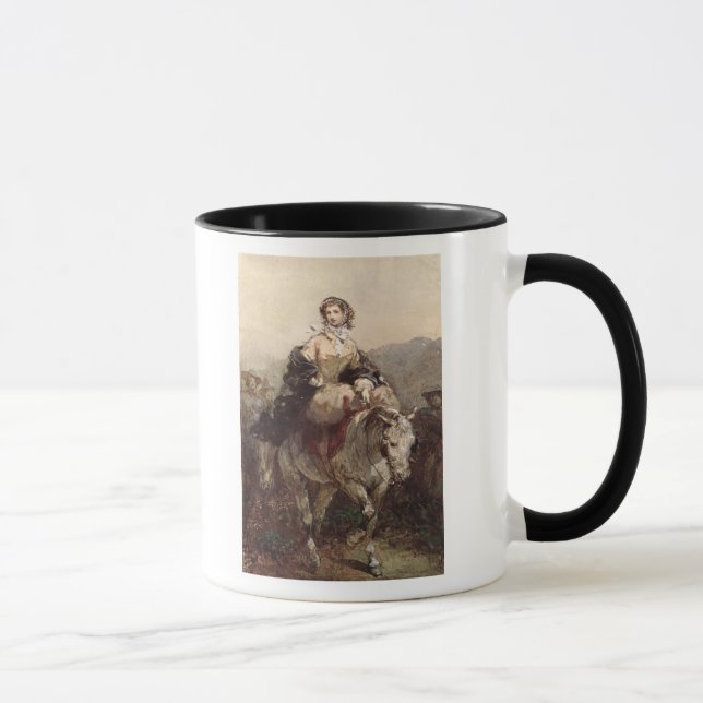 Mug Jeune femme sur un cheval (Droite)