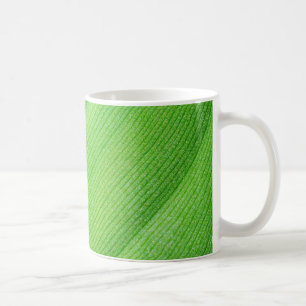 Mug jeune feuille de bananier vert brillant