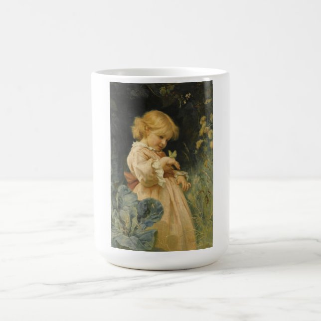Mug Jeune fille au papillon jaune (de Frederick Morgan (Centre)