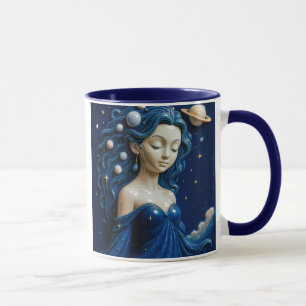 Mug Jeune fille dans l'espace
