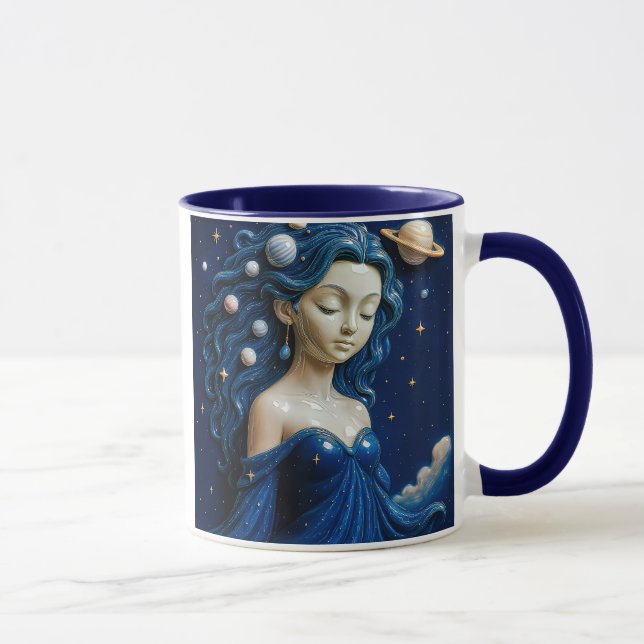 Mug Jeune fille dans l'espace (Droite)