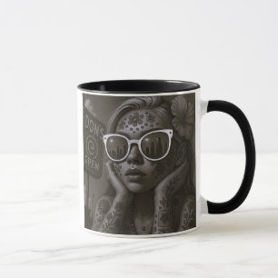Mug Jeune fille en vacances