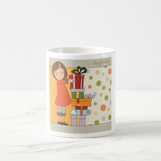 Mug Jeune fille Joyeux anniversaire (Créateur téléchargé)