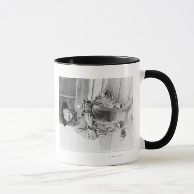 Mug Jeune garçon habillé en cowboy avec jouets (Droite)