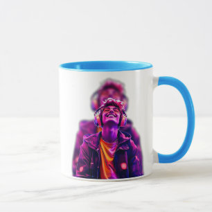 Mug Jeune homme cool amateur de musique.